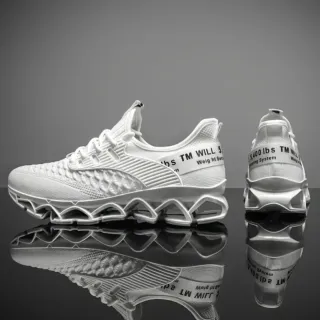 Zapatillas Malla Transpirable Hombre Blancas