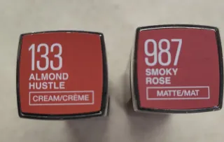 Lote 2 pintalabios Maybelline (marrón y rosa)