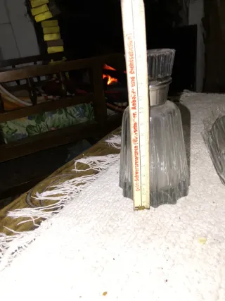 Juego de 2 botellas de cristal