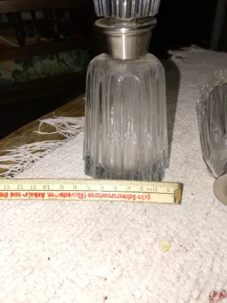 Juego de 2 botellas de cristal