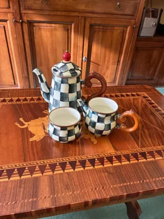 Juego de café, azucarero y lechera