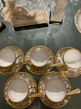 Set di 5 tazze da caffè antiche