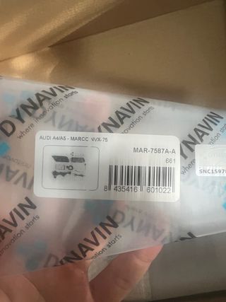 Pantalla Dynavin Audi A4/A5/Q5 + Cámara