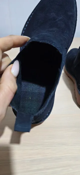 Stivaletti Pelle Blu Tg 39