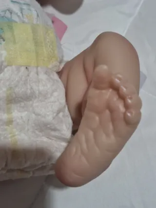 Bambola simil Reborn 46cm con accessori