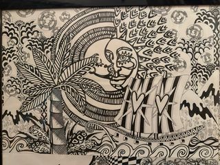 Quadro a china con cornice 100x60