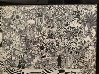 Quadro a china con cornice 100x60