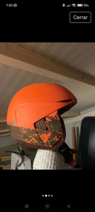 Casco de esquí naranja Wedze