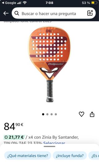 Pala Bullpadel Ionic Control 2023