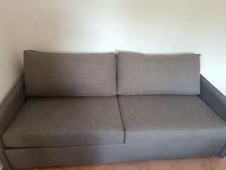 Sofá Cama Gris Tela