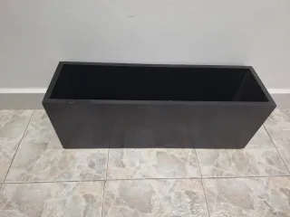 Jardinera Rectangular Negra