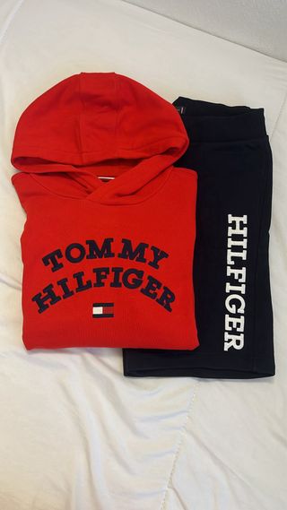 Conjunto Adidas Gris Sudadera y Pantalón