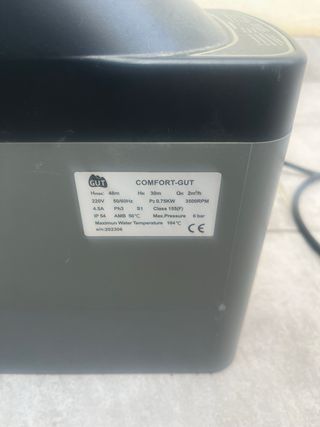 Cuadro de bomba de presión