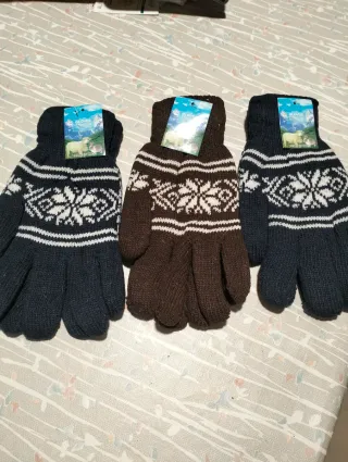 Guantes polar de punto para hombre