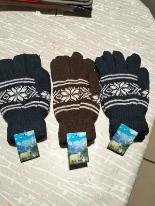 Guantes polar de punto para hombre