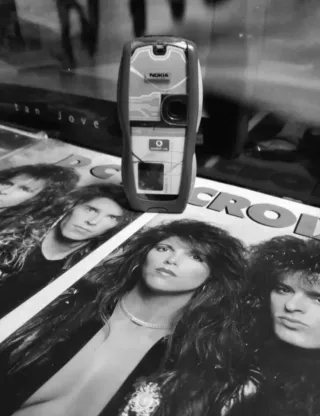 Teléfono Móvil Nokia 3220 Vintage Rojo y Azul