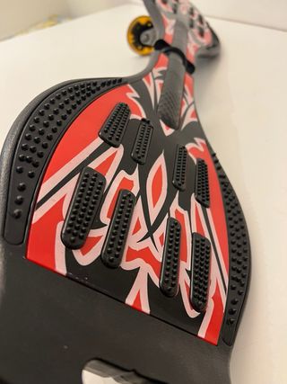 Waveboard 2 ruote rosso e nero