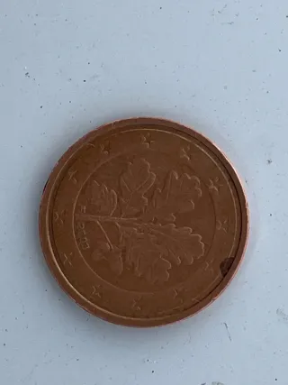 Moneda 2 céntimos Alemania 2003 F doble cuño