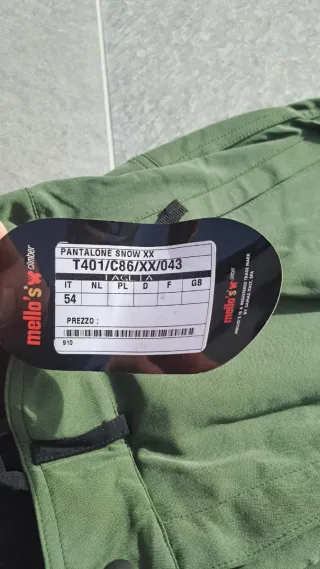 Pantaloni sci Mello's Climber tg 54