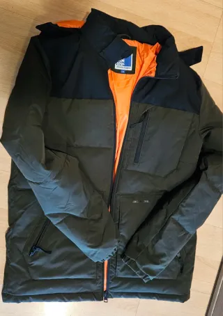 Chaqueta niño Jack & Jones verde y naranja.T176