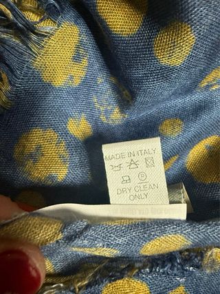 Sciarpa Kaos pois blu e oro