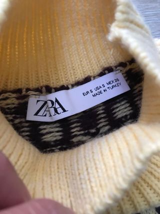 Bellissimo Knit dress tgS collo alto giallo