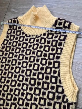 Bellissimo Knit dress tgS collo alto giallo