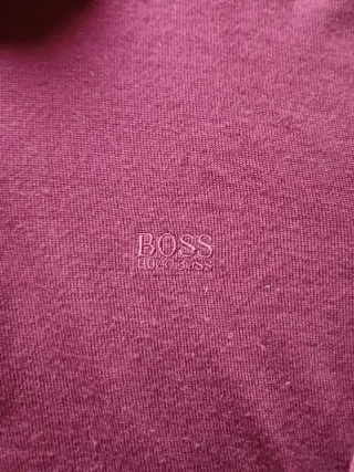 Polo Hugo Boss manga larga morado