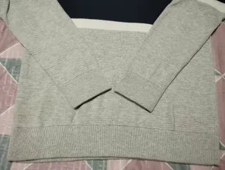 Jersey C&A gris y azul rayas