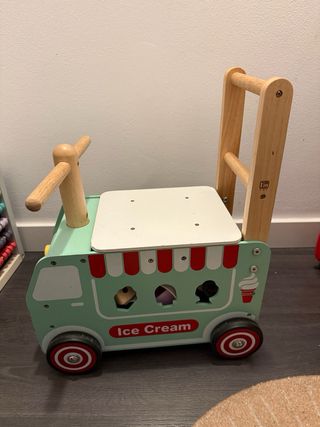Carrito correpasillos Heladería Madera para niñ@s
