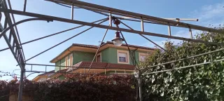 Pérgola metálica muy Robusta