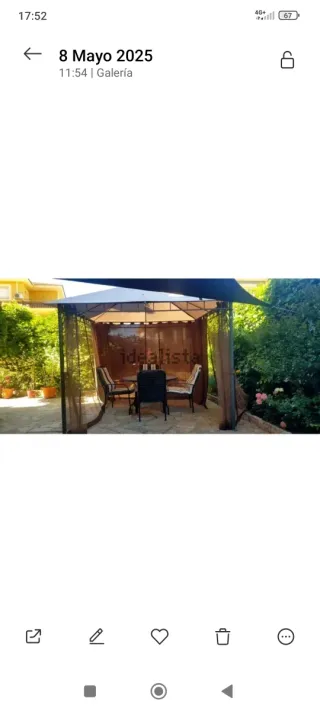 Pérgola metálica muy Robusta