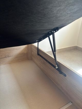 Canapé Cama Matrimonio Madera y Metal IKEA