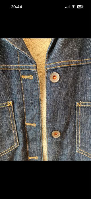 Cazadora vaquera Bellerose reversible borreguito