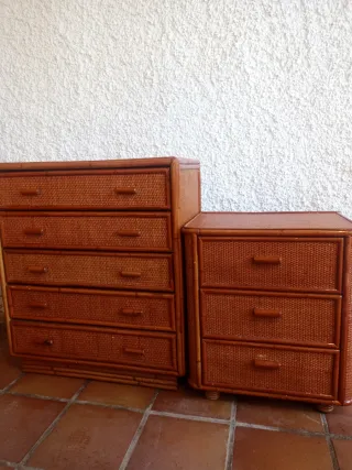 Testata in vimini laccato, 135 cm