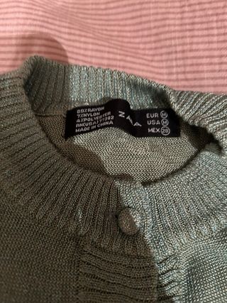 Jersey elegante verde plateado