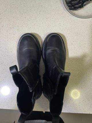 Botas de piel Zara Talla 38 tipo chelsea