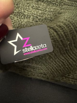 Sciarpa in maglia verde