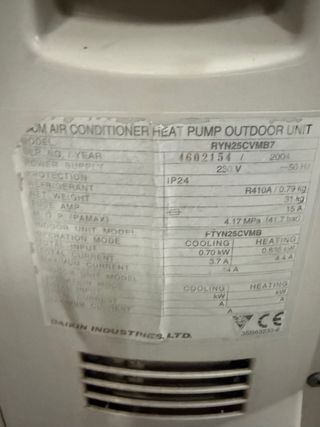 Aire Acondicionado Daikin Beige ( no se envia )