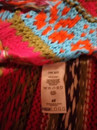 Sciarpa/scialle lavorato a maglia con fantasia