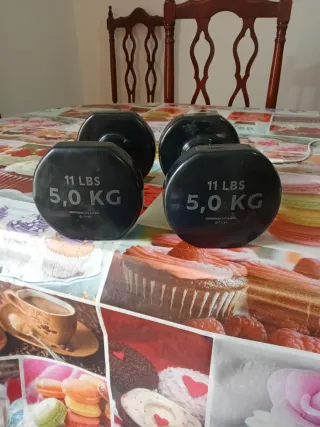 2 Mancuernas 5kg (11 lbs) Nuevas