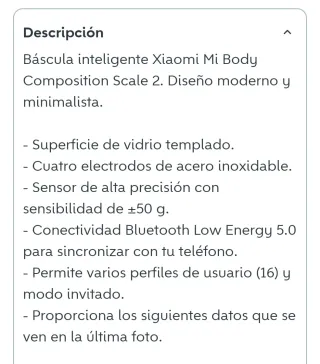 Báscula Xiaomi Blanca