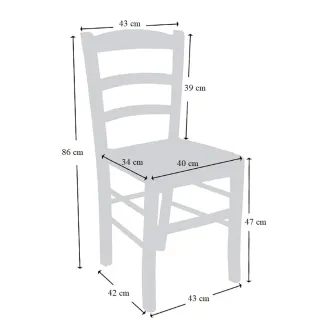 40 Sedie Legno Bianche Sedie Ristorante Pizzeria