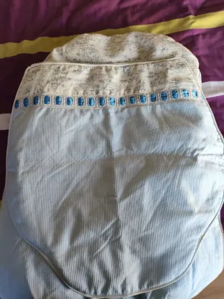 Saco para cuco azul y blanco