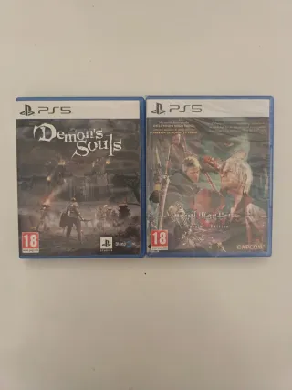 Juegos PS5 Demon's Souls y Devil May Cry 5