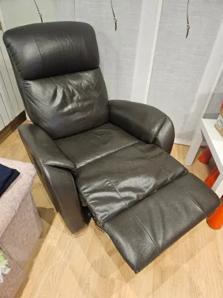 Sillón individual de piel