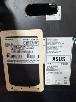 Torre Gaming ASUS Tytan G30 Negra
