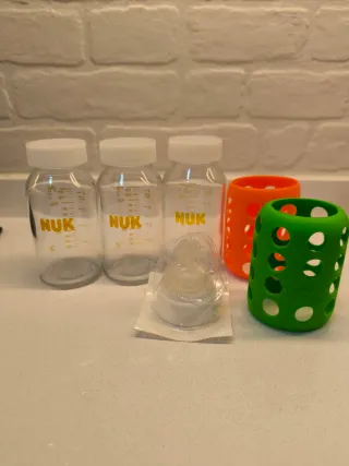 Biberones NUK de Vidrio (3 unidades)