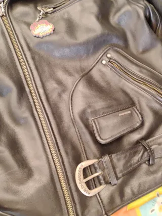 Cazadora Piel Harley-Davidson con insignias