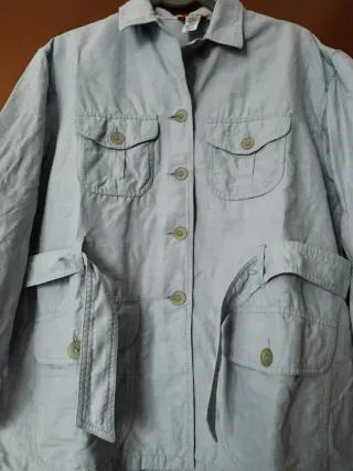 Giacca sahariana vintage lino cotone